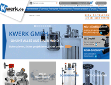 Tablet Screenshot of kwerk-shop.de